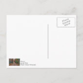 Herfst op de onverharde weg dank u Briefkaart (Achterkant)