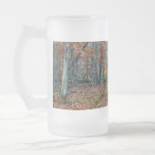 Herfst op de vuile weg - nieuwe Mok van gevroren g (Links)