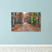 Herfst op de vuistweg canvas afdruk (Insitu (Houten vloer))