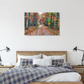 Herfst op de vuistweg canvas afdruk (Insitu (Slaapkamer))