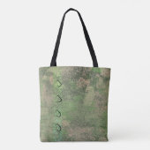 Herfst op groene achtergrond tote bag (Achterkant)