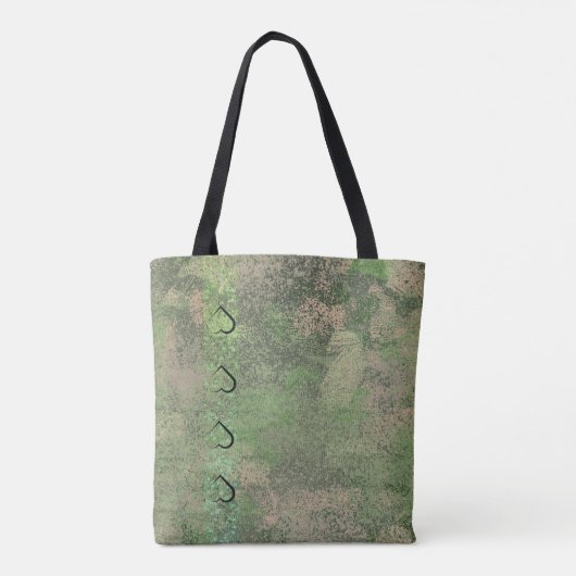 Herfst op groene achtergrond tote bag (Achterkant)