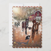 Herfst op het boerderij kaart (Voorkant)