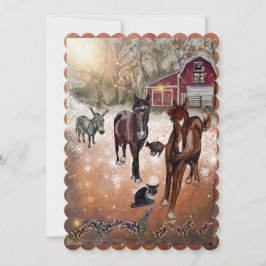 Herfst op het boerderij kaart