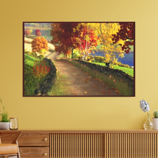 Herfst op het Glen Canvas Afdruk (Insitu (Woonkamer))