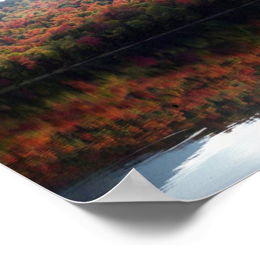 Herfst op het Heart Lake Poster (Hoek)