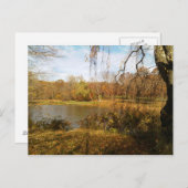 Herfst op het meer briefkaart (Voorkant / Achterkant)