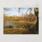 Herfst op het meer briefkaart (Voorkant)