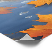 Herfst op het meer poster (Hoek)