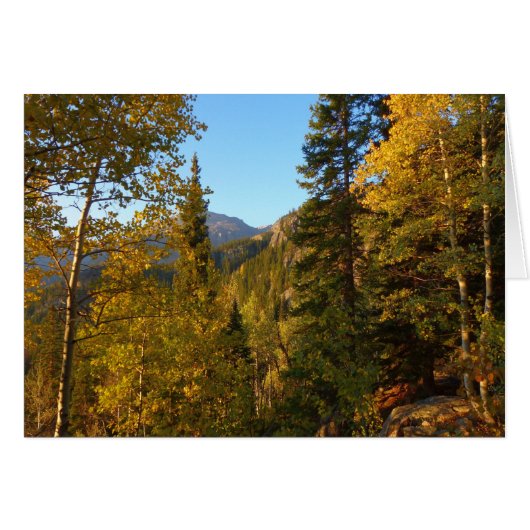 Herfst op het pad naar Dream Lake (Voorkant Horizontaal)