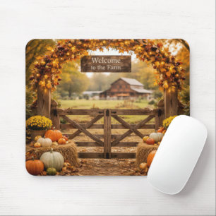 Herfst op het platteland muismat