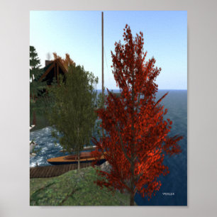 Herfst op hoefijzer poster