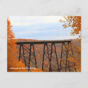 herfst op Kinzua Bridge Briefkaart
