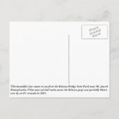 herfst op Kinzua Bridge Briefkaart (Achterkant)