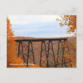 herfst op Kinzua Bridge Briefkaart (Voorkant)