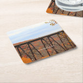 herfst op Kinzua Bridge Kartonnen Onderzetters (Schuin)