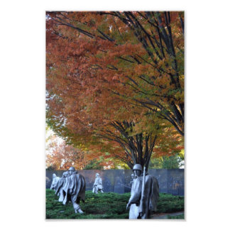 Herfst op Koreaans Memorial Foto Afdruk