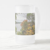 herfst op Truman Dam Frosted Glass Beer Mok (Voorkant rechts)