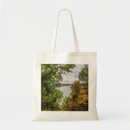 Herfst op Truman-dam Tote Bag (Voorkant)