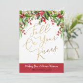 Herfst op uw kerstakkaart voor kinderen kaart (Staand voorkant)