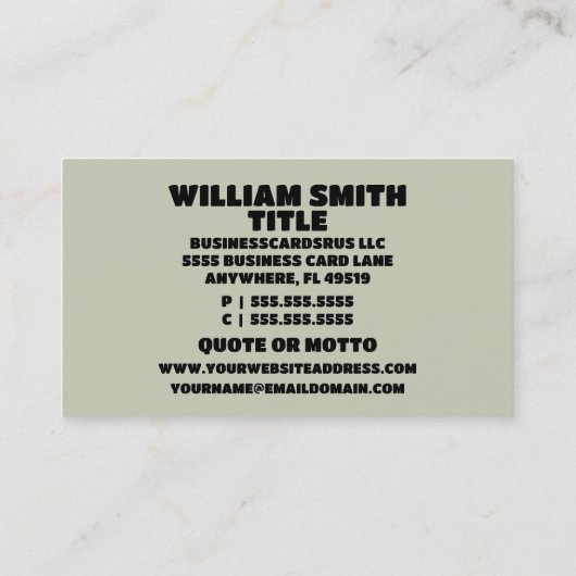 Herfst opruimen visitekaartje (Achterkant)