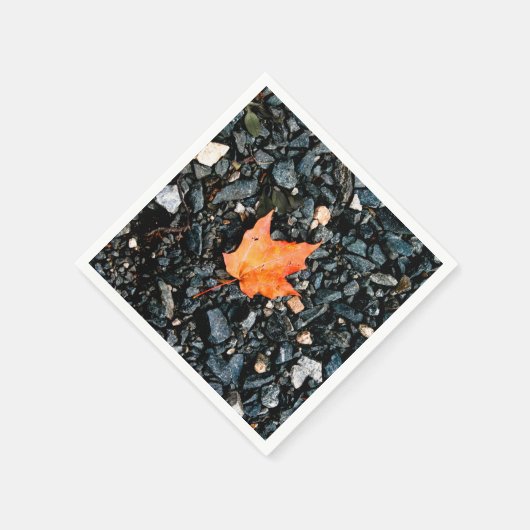 Herfst Oranje blad Servet (Hoek)