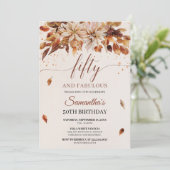 Herfst Oranje Flowers Marigold Cooper 50 Kaart (Staand voorkant)