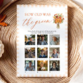 Herfst Oranje Gingham Hoe Oud Was De Bruidegom Gam Kaart