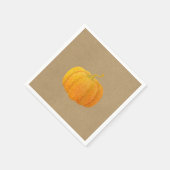 Herfst Oranje Glitter Glitters Herfst Pompoen Kraf Servetten (Hoek)