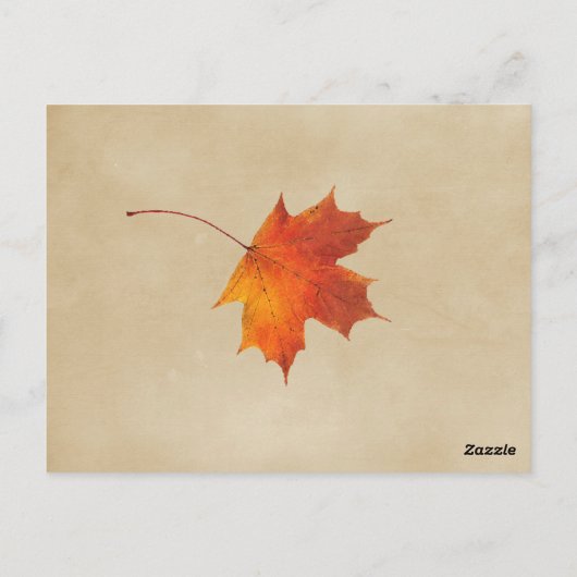 Herfst Oranje Herfst Bladeren Trouwtafel nummers Briefkaart (Achterkant)