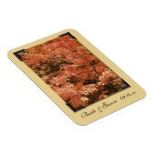 Herfst Oranje lekkernij die de datum bewaart Magneet (Rechterzijde)