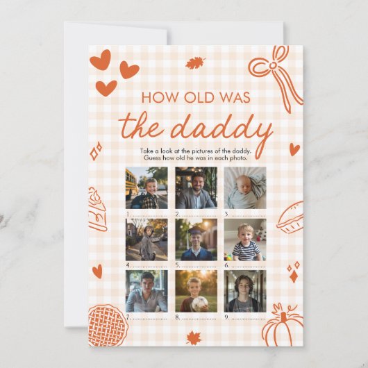 Herfst Oranje Met de Hand Getekend Hoe Oud Was De  Kaart (Voorkant)