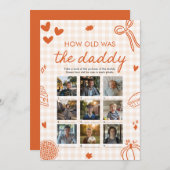 Herfst Oranje Met de Hand Getekend Hoe Oud Was De  Kaart (Voorkant / Achterkant)