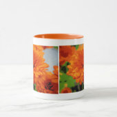 Herfst Oranje Mums Drinkbeker Mok (Midden)