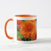 Herfst Oranje Mums Drinkbeker Mok (Links)