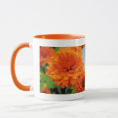 Herfst Oranje Mums Drinkbeker Mok (Links)