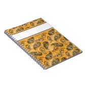 herfst oranje paisley notitieboek (Rechterzijde)