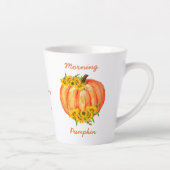 Herfst Oranje pompoen Thanksgiving Friendsgiving Latte Mok (Rechts)