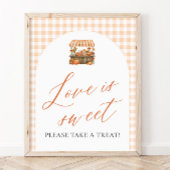 Herfst Oranje Vers Van De Markt Liefde Is Zoet Poster