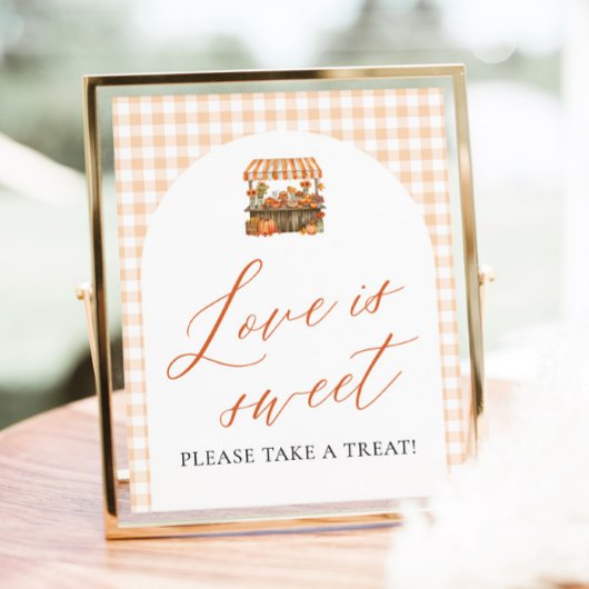 Herfst Oranje Vers Van De Markt Liefde Is Zoet Poster