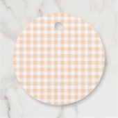 Herfst Oranje Verse Bruiloftsdouche van de Markt Bedankjes Labels (Achterkant)