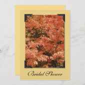 Herfst Oranje Vrijgezellenfeest Kaart (Voorkant / Achterkant)