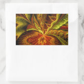 Herfst Orchidee Abstracte Fractal Art Rechthoekige Sticker (Tas)