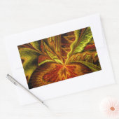 Herfst Orchidee Abstracte Fractal Art Rechthoekige Sticker (Envelop)