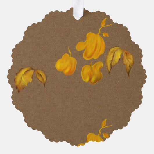 Herfst ornament kaart (Achterkant)