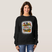 Herfst outfit lunchdame dankbaar gezegend trui (Voorkant volledig)