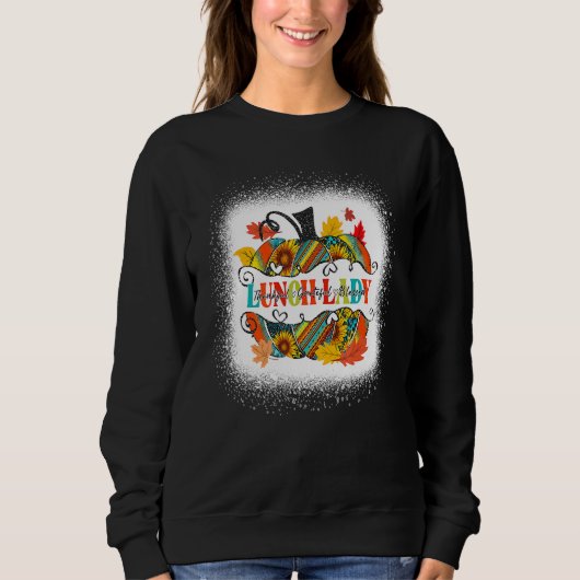 Herfst outfit lunchdame dankbaar gezegend trui (Voorkant)