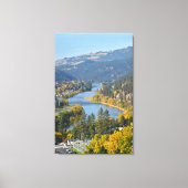Herfst over de rivier de Clearwater Idaho Canvas Afdruk (Voorkant)