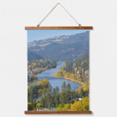 Herfst over de rivier de Clearwater Idaho Hangend Wandkleed (Voorkant)