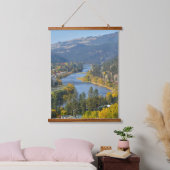 Herfst over de rivier de Clearwater Idaho Hangend Wandkleed (Slaapkamer)